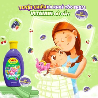 Tắm gội toàn thân Carrie Junior Hương Cherry 700g