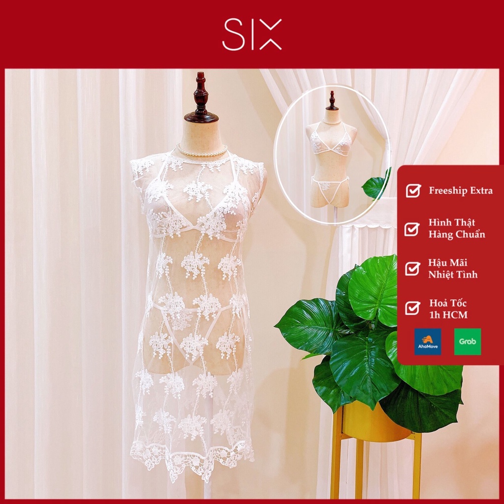 Bộ Đồ Cosplay Ren Bikini Secxi SIX Homewear Shopee Việt