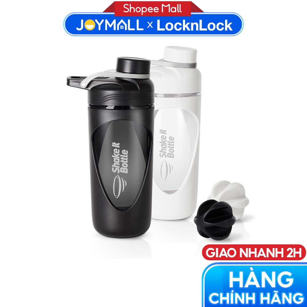 Bình lắc Lock&Lock 800ml Balance Shake It Bottle HAP949 - Hàng chính hãng có quai xách và thanh đo dung tích - JoyMall