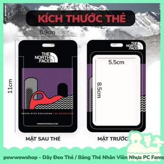 [Sẵn VN - Hỏa Tốc] Dây Vải Đeo Thẻ 42cm / Bao Thẻ Nhân Viên Nhựa PC Phong Cách TNF Famous Brand