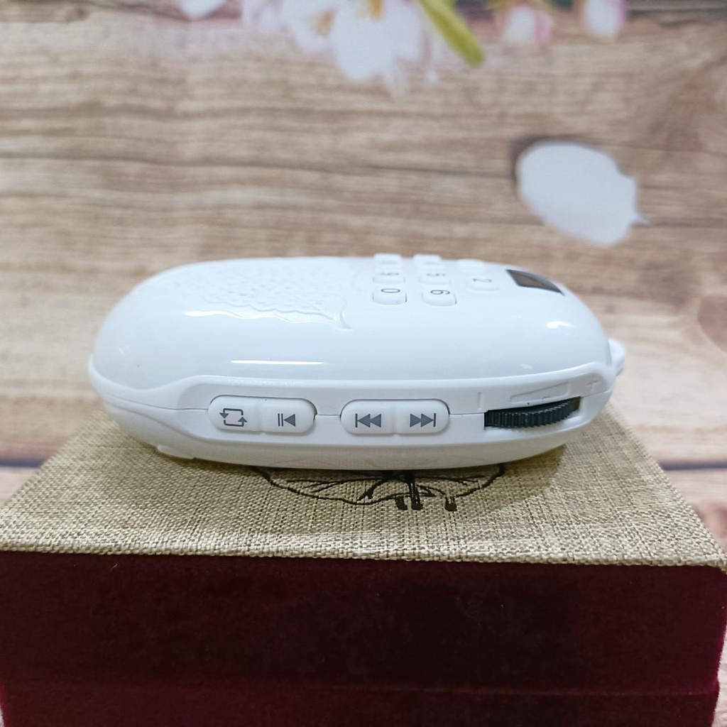 Máy nghe pháp Chiếc Lá Bồ Đề Tịnh Tông jsa03-led 41 bài niệm Phật tiếng Việt, có khe gắn thẻ nhớ