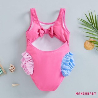Mgg-kids Đồ Bơi Bé Gái Hoạt Hình Cá Ngựa In Hình Không Tay Lưng Xù Đồ Bơi Đi Biển Đồ Tắm