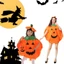 Quần áo bí ngô Halloween mềm mại và thoải mái kèm giày và mũ