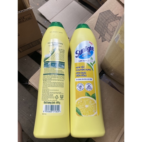 ( mẫu mới ) sunlight kem tẩy đa năng 690gr