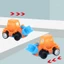 Set 2 chiếc xe công trường mini bằng nhựa cho bé