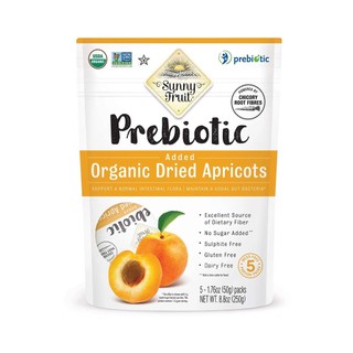 Các loại quả khô Sunny Fruit sung khô, mơ khô có bổ sung thêm Prebiotic