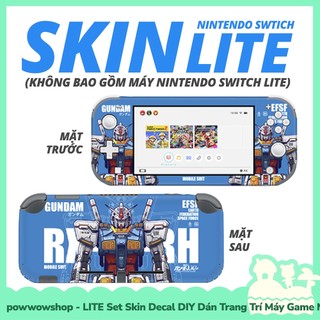 [Sẵn VN - Hỏa Tốc] LITE Set Skin Decal DIY Dán Trang Trí Dành Cho Máy Game Nintendo Switch Lite Game Anime Manga