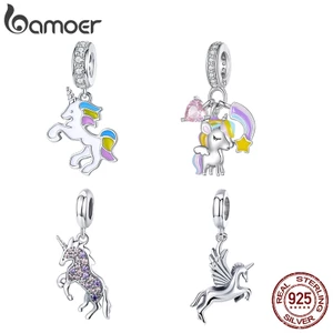 BAMOER Vòng Tay Bạc 925 Hình Kỳ Lân Thời Trang
