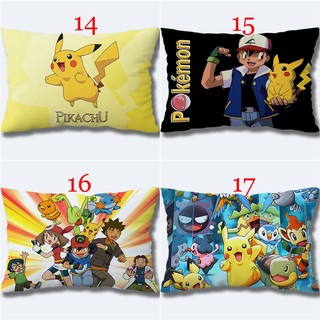 Vỏ Gối Hình Chữ Nhật Pokémon Pikachu Dễ Thương Fashiom Trẻ Em Một Mặt In Polyeste Sofa Đệm Trang Trí Nhà Cửa (Không Có Lõi)