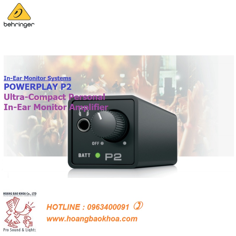 P2 Wired In-Ear Monitoring Components Behringer - Bộ Điều Chỉnh Tai ...