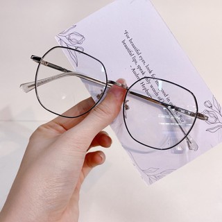 Gọng Kính Cận - Gọng Kim Loại Mắt Lục Giác Phong Cách Hàn Quốc Chống Bụi Ms 5036