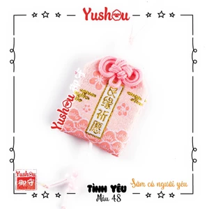 Túi Phước Yushou Tình Yêu Mẫu 48 - Lương Duyên - Kiểu Omamori Nhật, Có sẵn, Quà tặng ý nghĩa.