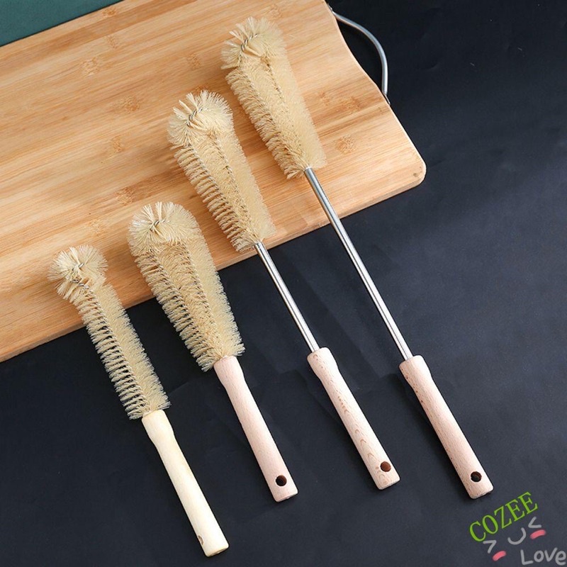 Cọ Rửa Chai Lọ Thuỷ Tinh -Cà Phê - Bình Nước Tay Cầm Bằng Gỗ Đa Năng ...