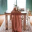YUJINI Table Runner Trang trí nội thất Tiệc cưới Tiệc sinh nhật Bán lớp gạc Bàn vải