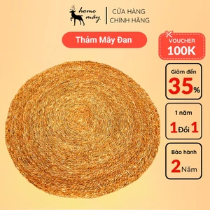 Thảm cói trải sàn hình tròn siêu dày, chuẩn kích thước - Sản phẩm từ HOME MÂY
