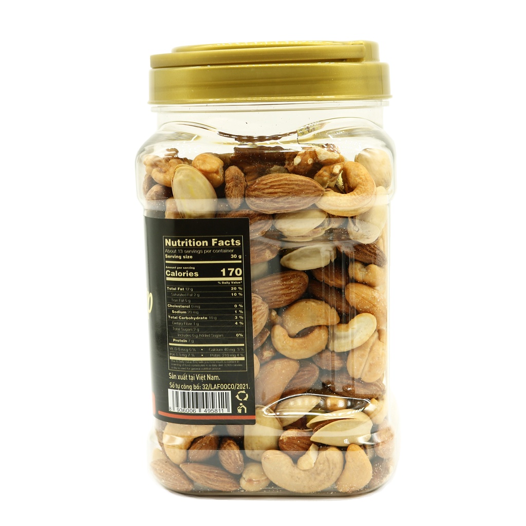 Hạt Dinh dưỡng Sấy Không muối/ muối 200g/ 400g LAFOOCO