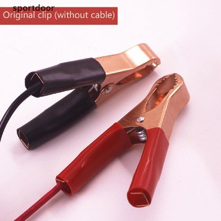 Bộ 2 Kẹp Kiểm Tra Điện Cá Sấu 30A Đỏ + Đen Cho Ô Tô