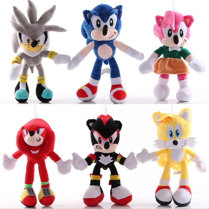 28cm Sonic Hoàn Hảo The Hedgehog Shadow Amy Rose Knuckle Tail Đồ Chơi Sang Trọng