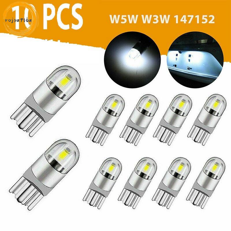 10 Chiếc 6000K Canbus T10 168 194 W5W Mái Vòm Giấy Phép Bên Đánh Dấu Bóng Đèn LED Trắng