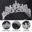 CORALTIDE Kim Cương Giả Tóc Vòng Mũ Thanh Lịch Cô Dâu Pha Lê Tóc Đồ Trang Trí Ngọc Trai Tiara Trang Sức Cưới Cô Dâu Kẹp Tóc Lược Tóc