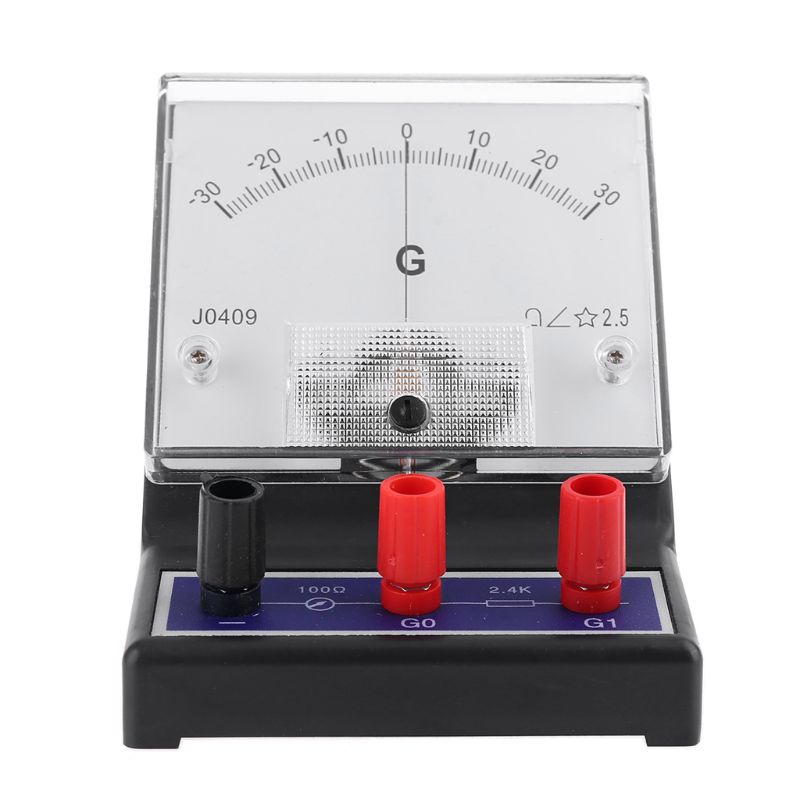 Lidu1 Nâng Cấp Galvanometer -30-0-30 Galvanometer Khoa Học Ampe Cảm Biến Nhạy Cảm Ammeter Detector Analog Giáo Dục