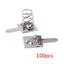Yjcnelcr 100 Chiếc AA AAA Chuyển Đổi Tích Cực Sang Âm Lò Xo Tiếp Xúc Tấm Niken Cho Bộ Sạc Điều Khiển Từ Xa