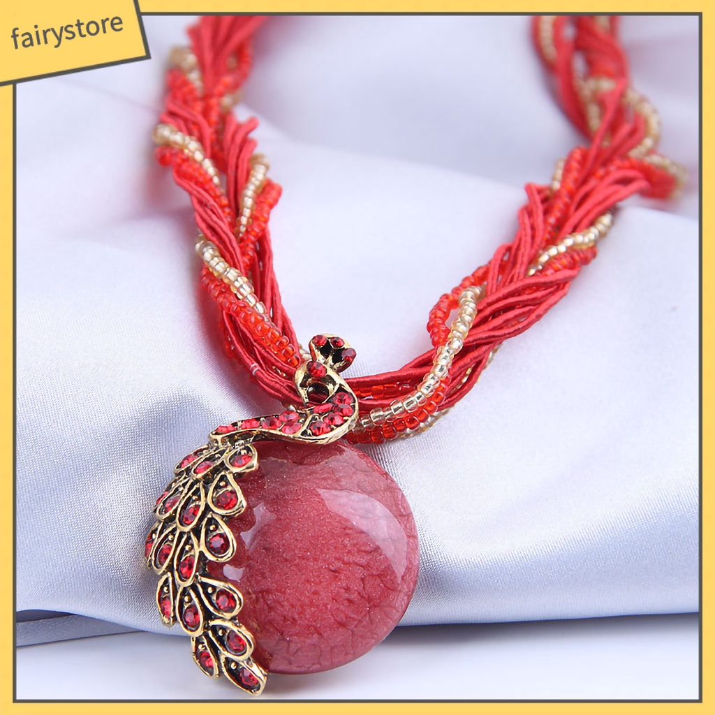 [Fairy1] Vòng cổ Cổ Điển Màu Sáng Phong Cách Bohemian Cổ Điển Tinh Tế Cho Cuộc Sống Hàng Ngày