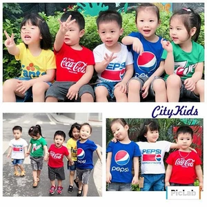 bộ mùa hè cho bé mẫu giải khát hot tream 7-17kg, bộ cộc tay cho bé trai bé gái