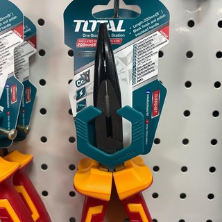 ĐỒ NGHỀ TOTAL Kềm mũi nhọn mỏ cong 8”/200MM cách điện THTIP2481<HÀNG CHÍNH HÃNG>