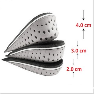 Miếng Lót Giày Độn Đế Tăng Chiều Cao 2cm / 3cm / 4cm Êm Chân dành cho nam và nữ