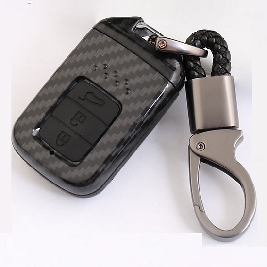Ốp chìa khóa ô tô Honda CRV, Civic, Honda City.Chìa 3 nút, Chất liệu nhựa ABS vân carbon cao cấp