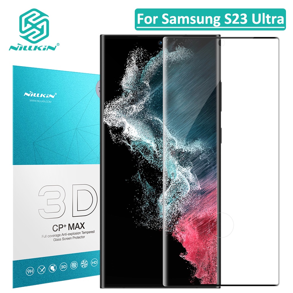 Nillkin Màn Hình Toàn Diện Keo Tempered Glass Samsung Galaxy S23 Ultra Scratch Proof Vân Tay 9172