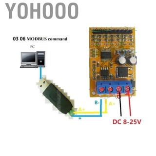 Yohooo R4AVA07 Bộ thu tín hiệu điện áp tương tự 7 kênh RS485 ADC RTU 03 06 Mô-đun thu thập mẫu mã chức năng