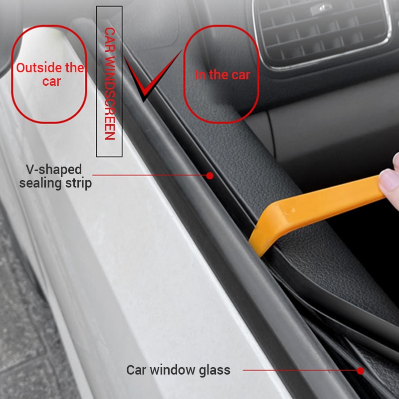 Dải niêm phong nâng cửa sổ ô tô SEAMETAL 4M hình chữ V cách âm tiện dụng