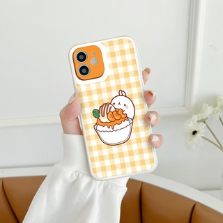Ốp iphone - Ốp lưng iphone cạnh vuông bảo vệ camera hình thỏ trắng dành cho ip 6 đến 16promax - ng322