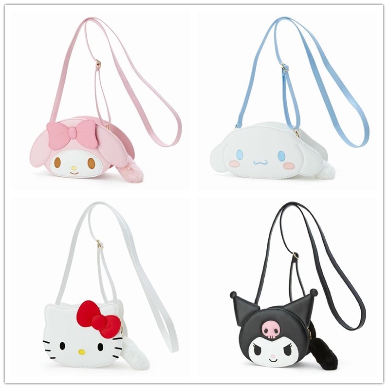 Sanrio cute Hello Kitty Cinnamoroll Kuromi Melody Cartoon PU Leather Bag Mini Luxury Backpack For Girls gift