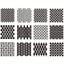 COO 12 Chiếc Nghệ Thuật Tường Lớp Mới Rỗng Stencils Dập Thêu Sò Dập Nổi Tranh Treo Tường Vẽ Trước Thước Mặt nạ