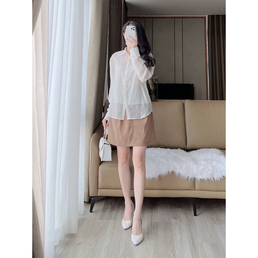 Ảnh De Leah - Chân Váy Kaki Mini - Thời Trang Thiết Kế 2