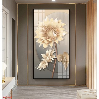Tranh Hoa Hướng Dương Nghệ Thuật Tri Ân Thầy Cô 20/11 - Tranh Treo Tường Laminate Tráng Gương