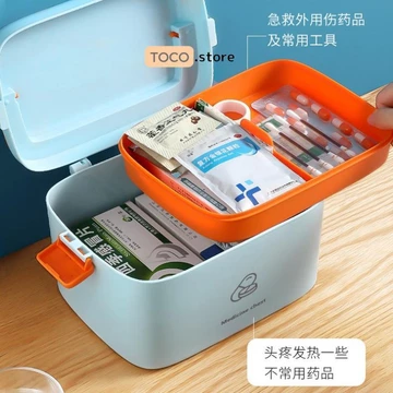 Hộp đựng thuốc gia đình, hộp đựng dụng cụ y tế, tủ thuốc đa năng tiện ích