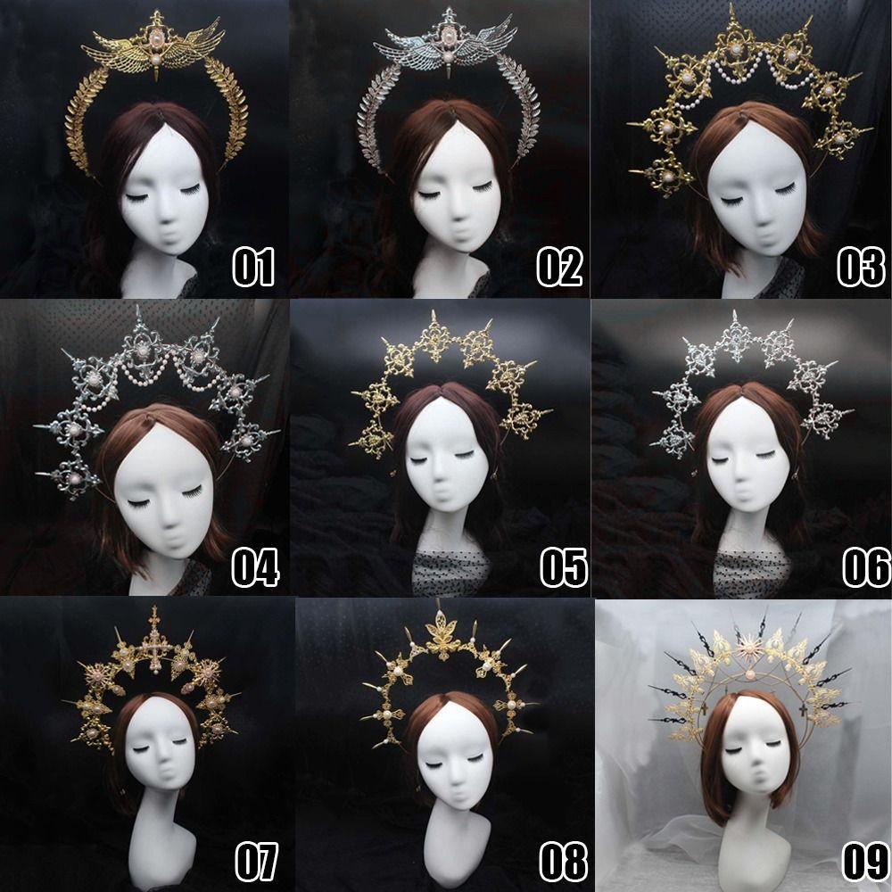 TRACEILLOIAN DIY Crown Chất Liệu Bộ Dụng Cụ Nữ Cô Gái Vàng Bạc Handmade Mũ Cưới