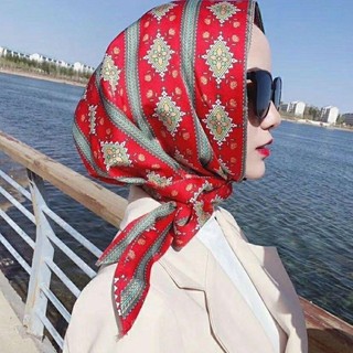 Mũ POCKETN Baotou, Khăn xếp Hồi giáo chống nắng bằng lụa mô phỏng, Mũ trùm đầu mềm thoáng khí thời trang dành cho nữ