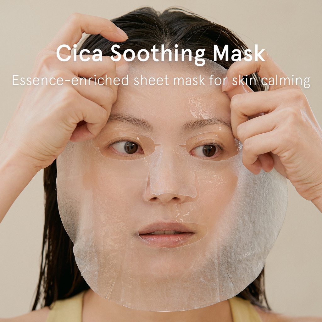 Ảnh Mặt nạ làm dịu Cica 25g (5 miếng) | Cica Soothing Mask Pack (5 Sheets) 2
