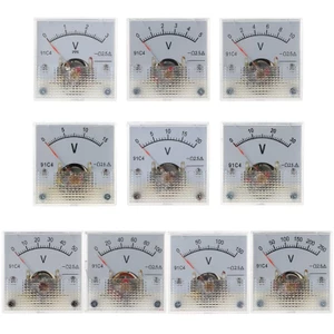 BTF Nâng Cấp Analog Vôn Kế Bảng Con trỏ Vôn Kế Đồng Hồ Đo Điện Áp Vôn 10 Kiểu Cho Hộ Gia Đình Công Nghiệp Di Động