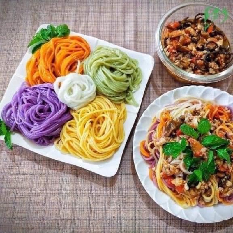 Bún Phở Ngũ Sắc Gạo Lứt Đặc Sản Cao Bằng 500g ,Thực Phẩm Ăn Kiêng ,Ăn Chay, Giảm Cân.