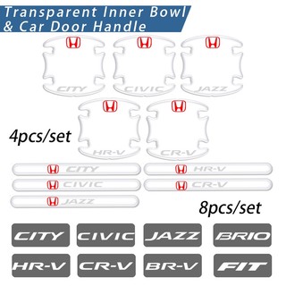 Miếng Dán Bảo Vệ Tay Nắm Cửa Xe Hơi HONDA City Civic Brio Jazz Fit BR-V CR-V HRV HR-V CRV Accord