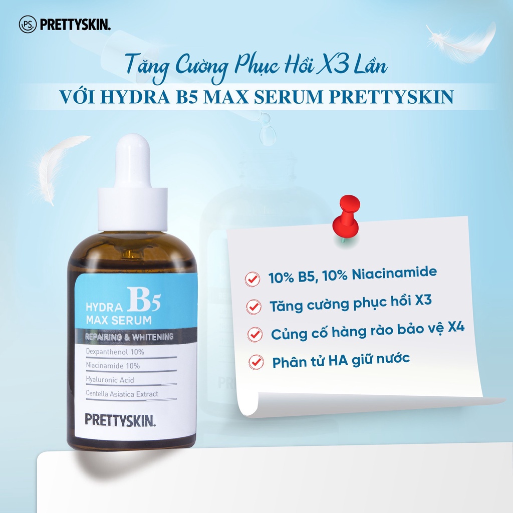 Ảnh Tinh Chất Phục Hồi Da B5 PRETTY SKIN, Giúp Dưỡng Trắng, Phục Hồi Da, Chống Lão Hóa Da 50ml 2