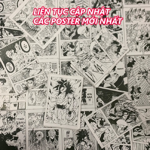 Set 200 Tờ Giấy Dán Tường Anime Mangawall Hình Poster In Truyện Tranh Trang Trí Bàn Học AnimeX