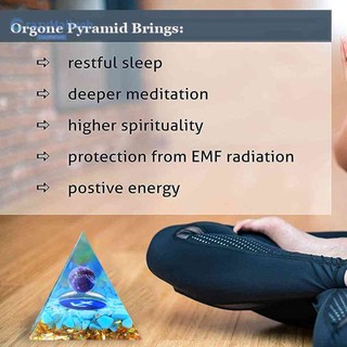 Máy Phát Điện Kim Tự Tháp Thạch Anh Tím Peridot Hỗ Trợ Chữa Bệnh Bằng Năng Lượng Orgonite