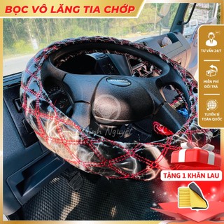 Bọc Vô Lăng xe ô tô, vân tia chớp, vân sấm sét cho xe con, xe tải